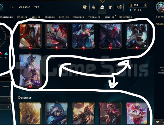 TR / 329 LEVEL / 96 SKİN / FUL HERO +MAİL