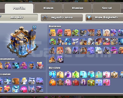 Clash of clans th18 harika köy uygun fiyata
