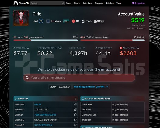 350 Oyun + 218 DLC | 6+ Yıllık Main & Bansız
