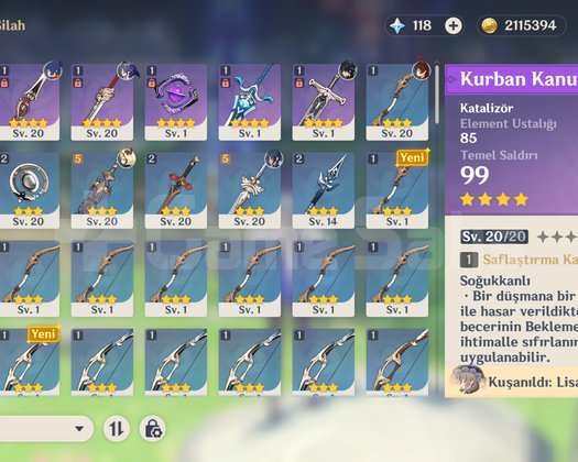 GENSHIN KİNİCH + YELAN STARTER EU
