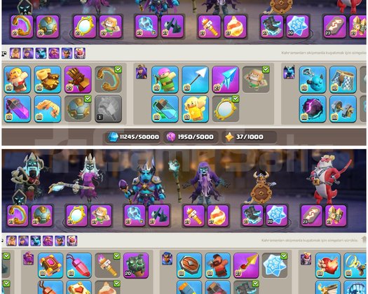 TH18COC |  290 LEVEL | MAX EKİPMANLI !!