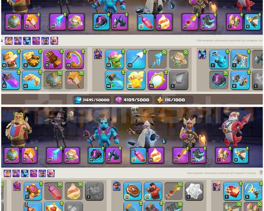 TH18COC |  239 LEVEL | İÇİ FULL DOLU !! UYGUN