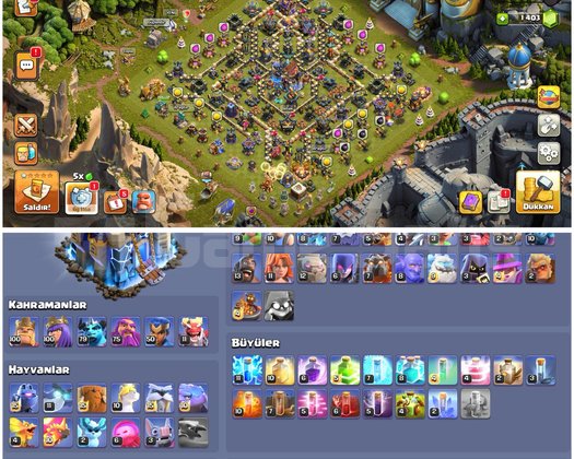 TH18COC |  239 LEVEL | İÇİ FULL DOLU !! UYGUN
