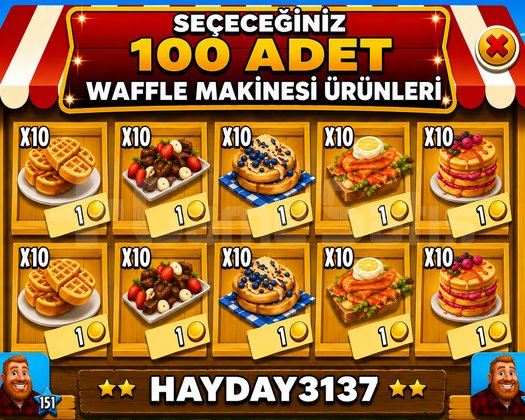 WAFFLE MAKİNESİ ÜRÜNLERİ