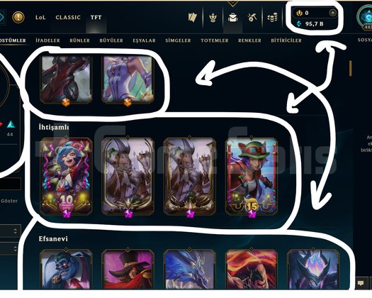 TR / 443 LEVEL / 157 SKİN / FUL HERO +MAİL