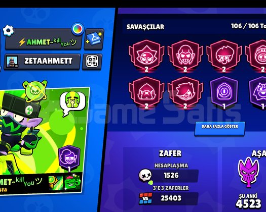 FULL+FULL MAX ÇOK UYGUNA BRAWL STARS HESABI !!!