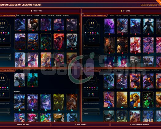 TR | 511 KOSTÜM | 7 EBEDİ | 52 EFSANEVİ | 694 LVL