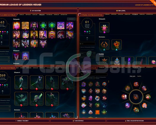 TR | 511 KOSTÜM | 7 EBEDİ | 52 EFSANEVİ | 694 LVL