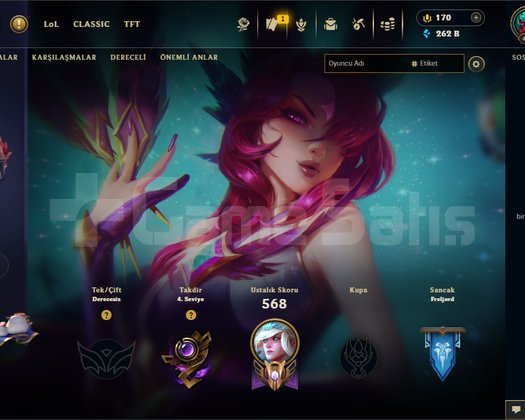 euw 320 skin ful champ AGIZ DOLUSU HESAP