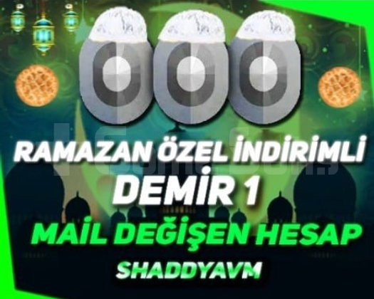TR - MAİL DEĞİŞEN - DEMİR 1 - ULTRA DÜŞÜK MMR!