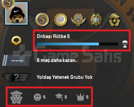 5 MADALYA FACEIT KAYITSIZ CUMAYA ÖZEL HESAP!