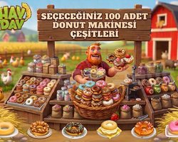 100 adet donut ürünleri