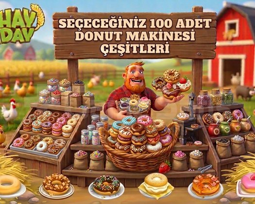 100 adet donut ürünleri
