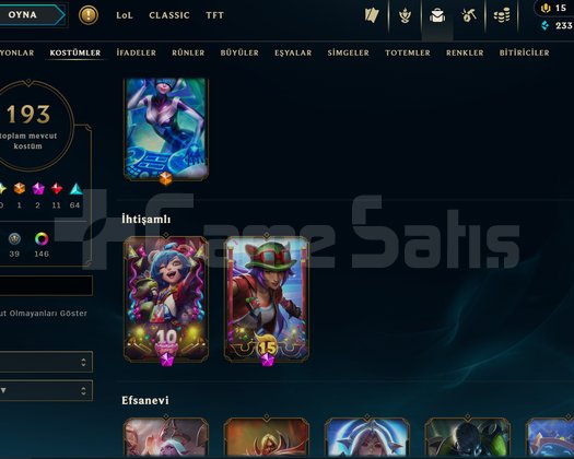 TR- 193 KOSTÜM - ELMAS IV - FULL KRK - YÜKSEK MMR