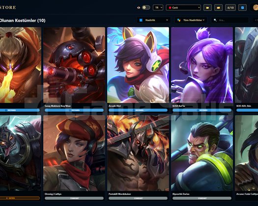 TR / 151 LVL + 10+31 SKİN + Derecesiz