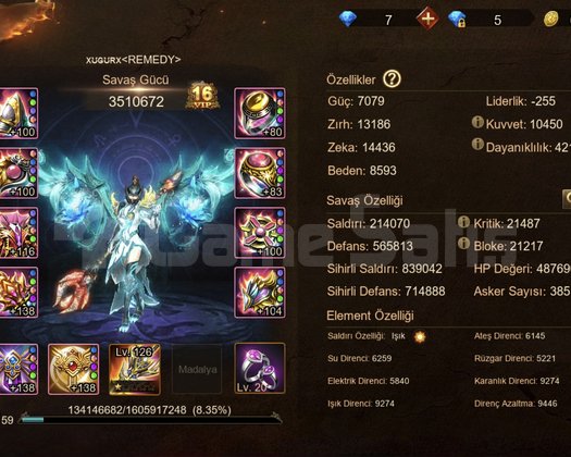 80 Lv Mage Hesap