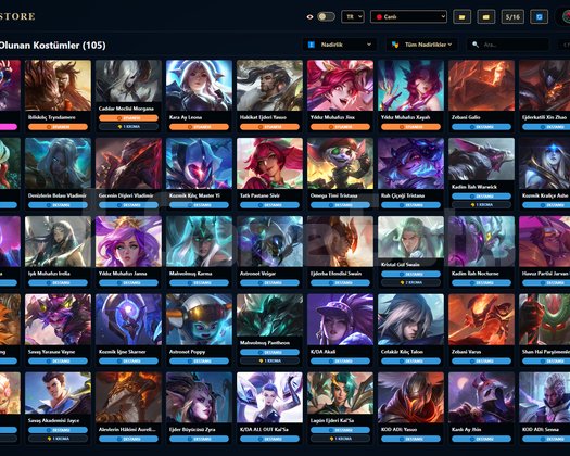 TR / 241 LVL + 105+1 SKİN + Derecesiz