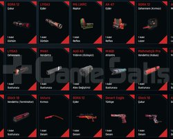 +7 bora-12 +6 m6 lwrc +6 glock18 full + full
