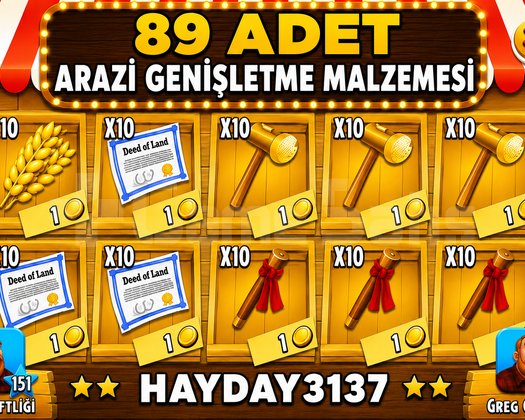 89 ADET ARAZİ GENİŞLETME MALZEMESİ HEMEN TESLİM