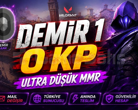 DEMİR 1 | 0 KP | SIFIR MMR | ANINDA ONAY