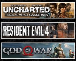 Uncharted +Resident Evil 4 +God Of War