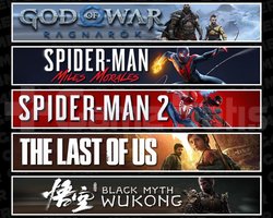 Ragnarök +Miles +Spider 2 +TLOU1 +Wukong
