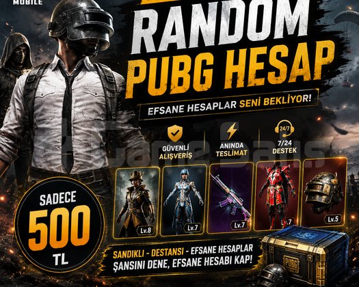 PUBG MOBİLE PREMİNUM RANDOM HESAP