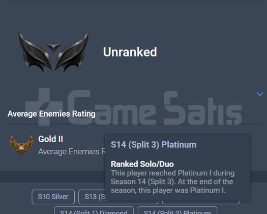 EUW UNRANKED S14 PLAT