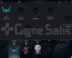 lol west plat 4 fresh acc