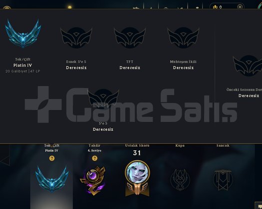 lol west plat 4 fresh acc