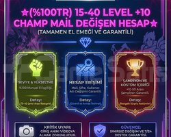 100 TR | MANUEL KASILMIŞ 15-40 LEVEL | +10 CHAMP