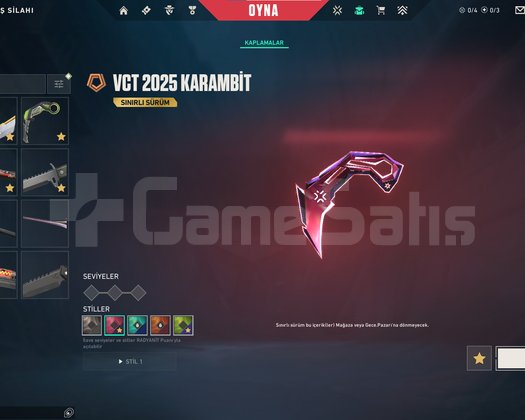 Vct 2025 Karambit Rgx 11z Pro Karambit Kuronami