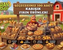 100 adet fırın ürünleri