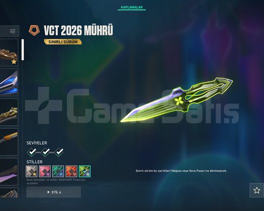 VCT 26 MÜHRÜ//4 VANDAL//750 VP//ÇITIR HESAP!