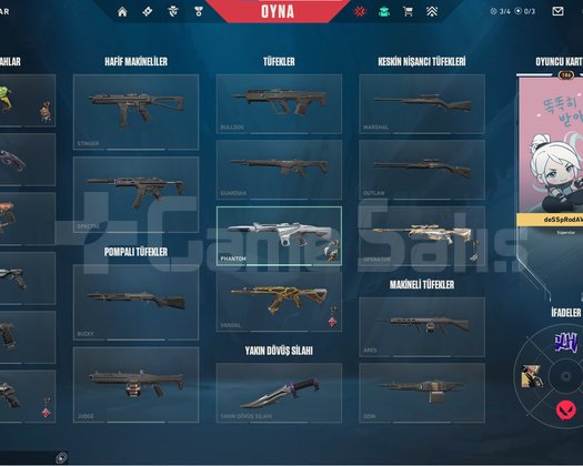 PEAK RANK IMO T1 İTEMLİ VALORANT HESABI SATILIK