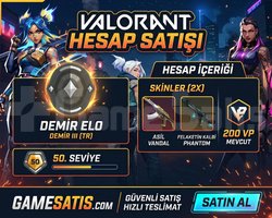 DEMİR ELO SMURF HESAP | 2 SKİNLİ