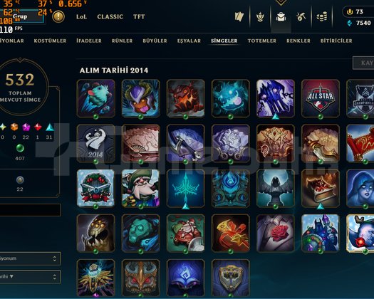 EUW/ EFSANE DOLU /+SİMGE / +TFT