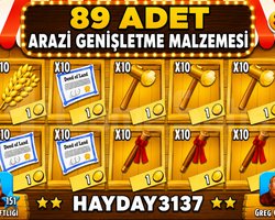 89 ADET ARAZİ GENİŞLETME MALZEMESİ HEMEN TESLİM