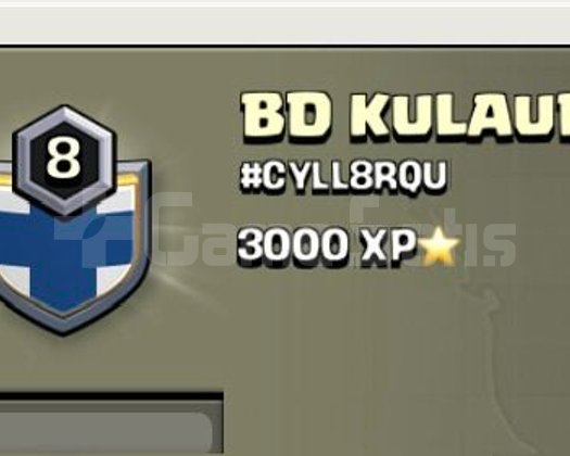 8 SEVİYE 3000 XP KLAN BD KULAURA