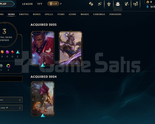 TR Plat 1 | 3 Kostüm - 33 Hero | LoL Hesap