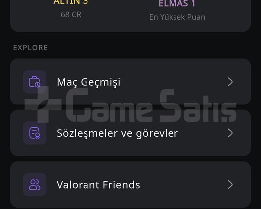 Sağlam mainlik hesap