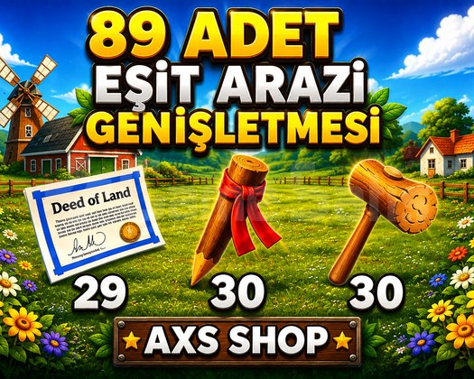 89 Eşit Arazi Genişletme Malzemesi ANINDA TESLİMAT