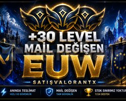 EUW + UNRANKED + MAİL DEĞİŞEN + HESAPLAR!