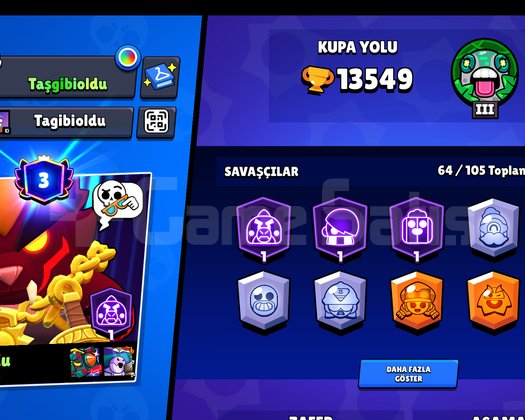 Brawl Stars Hesabı kupa+köstüm