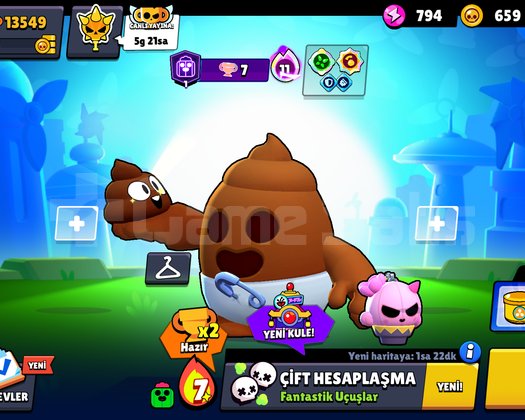 Brawl Stars Hesabı kupa+köstüm