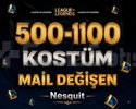 VIP | 500-1100 KOSTÜM | MAİL DEĞİŞEN| +8.000 SATIŞ