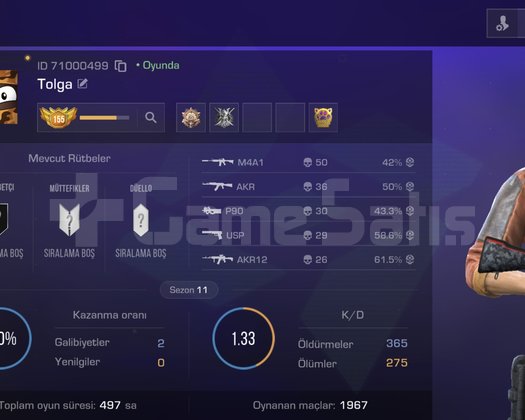 Standoff 2 hesabımı satıyorum