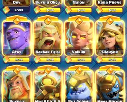 60 Max Lı Clash Royale Hesap