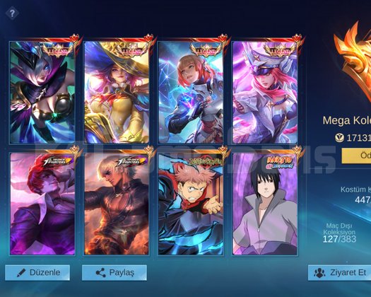 Mega y mlbb hesap