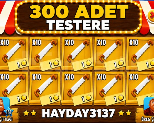 300 adet TESTERE